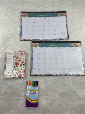 Selling out the calendars 2026 desk calendar and planner colored pencils